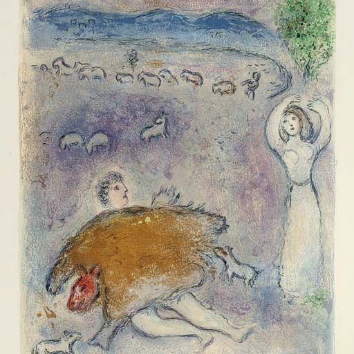 Marc Chagall — "Уловка Доркона" из "Дафниса и Хлои" (М. 317; ср. С. книги 46)