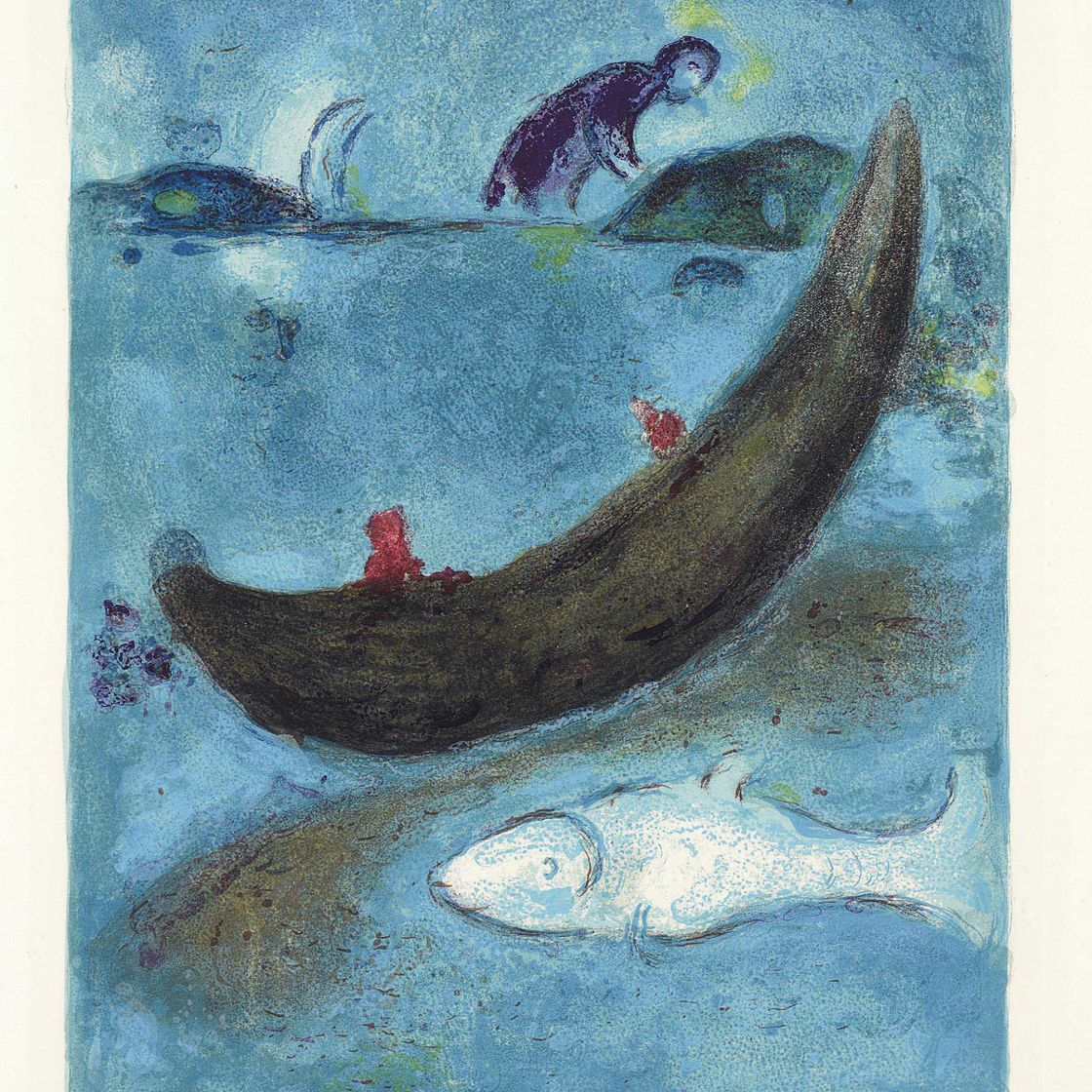 Marc Chagall — "Смерть Дофина и три цента экю" из "Дафниса и Хлои" (М. 338; см. С. книги 46)