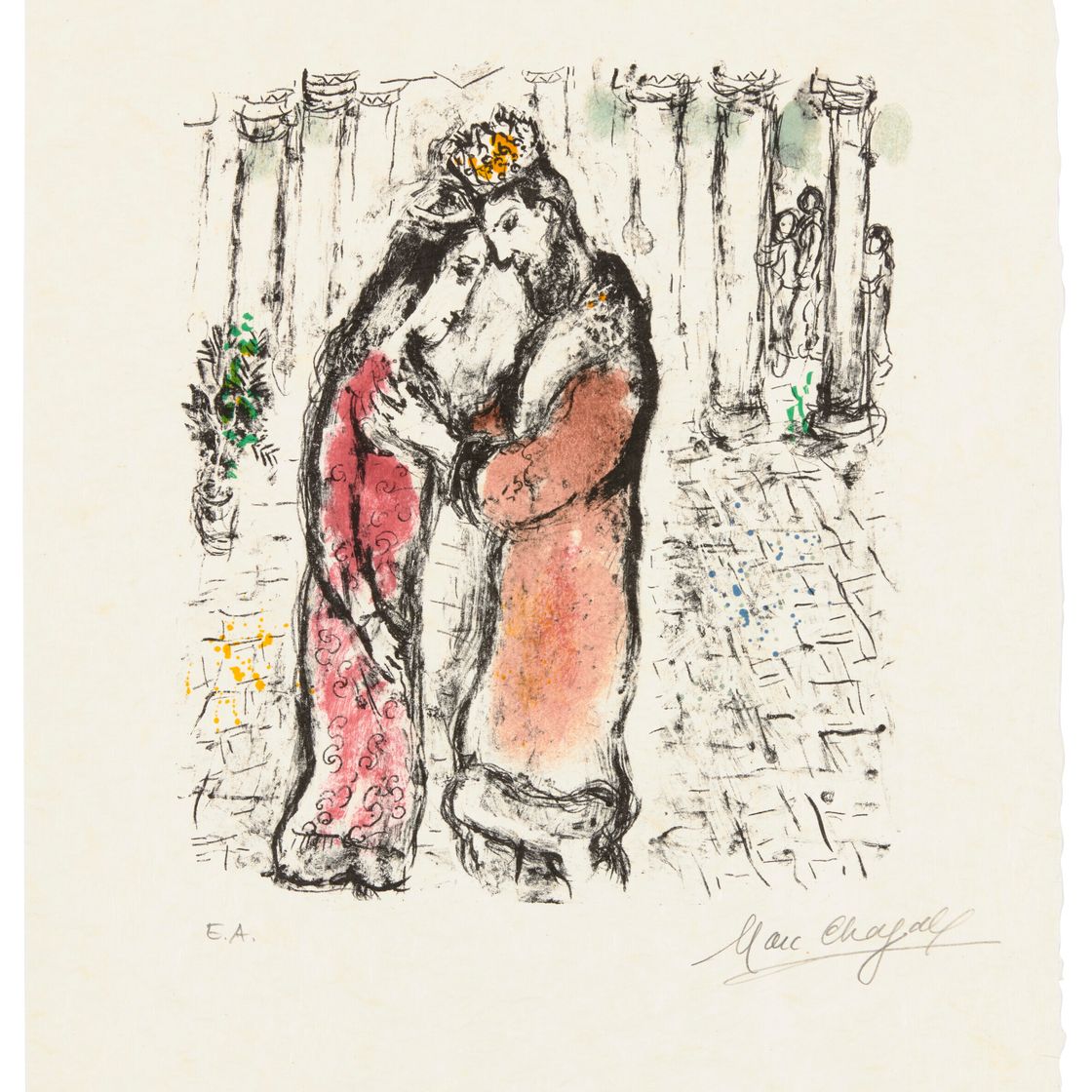 Marc Chagall — Давид и Вифсавия