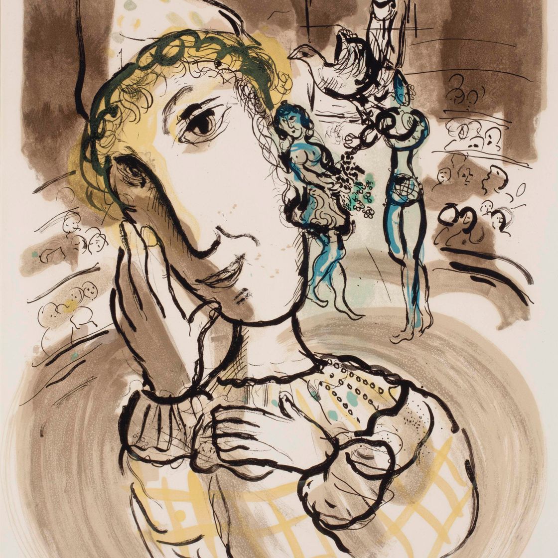 Marc Chagall — Цирк желтых клоунов (M. 443)