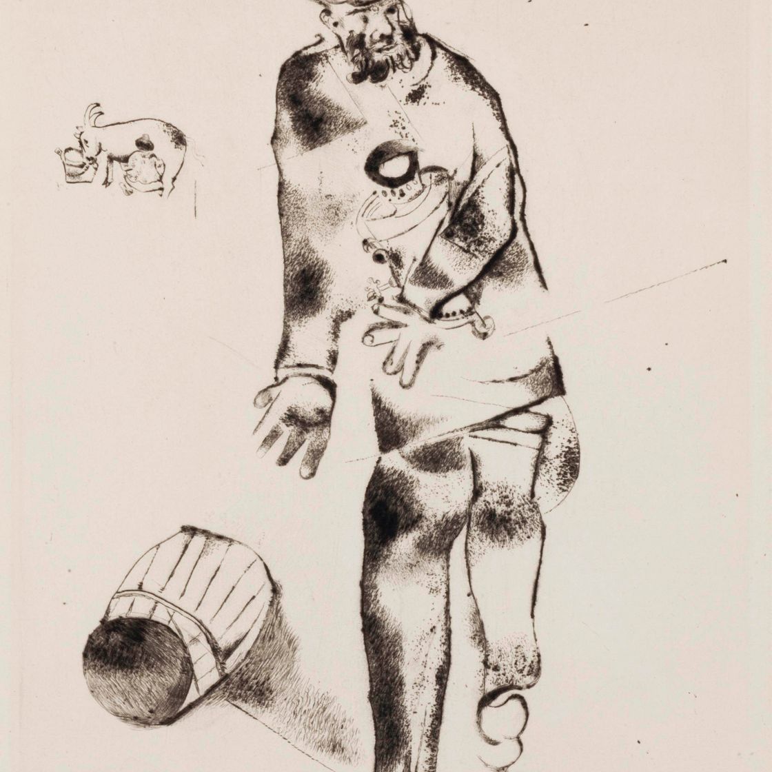 Marc Chagall — "Дер Фатер" из "Моей жизни" (к. 1; см. К. 2)