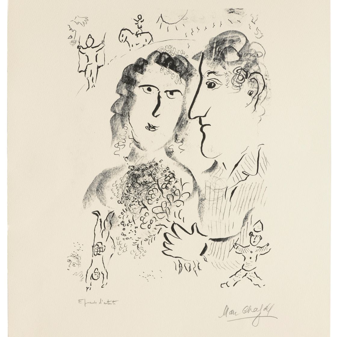 Marc Chagall — Фианасайль в цирке
