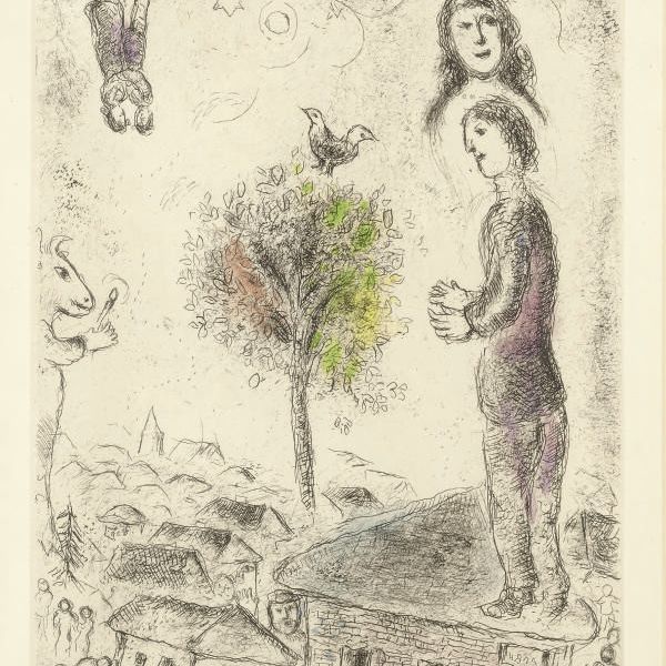 Marc Chagall — Обморок, когда люди выбирают самое страшное: одна тарелка (см. С. книги 99)
