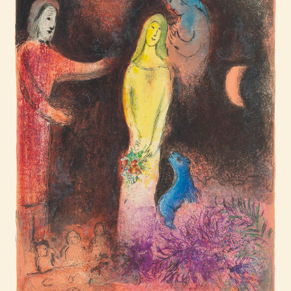 Marc Chagall — Одежда Хлои и прическа для клириков, из "Дафниса и Хлои"