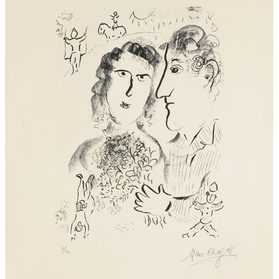 Marc Chagall — Фианасайль в цирке