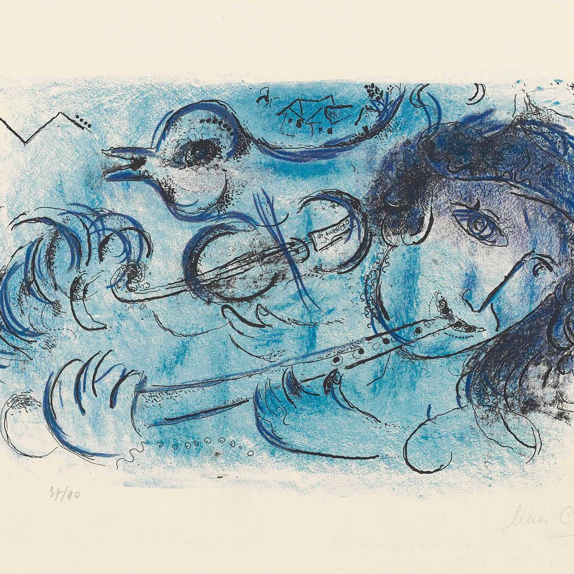Marc Chagall — Флейтист