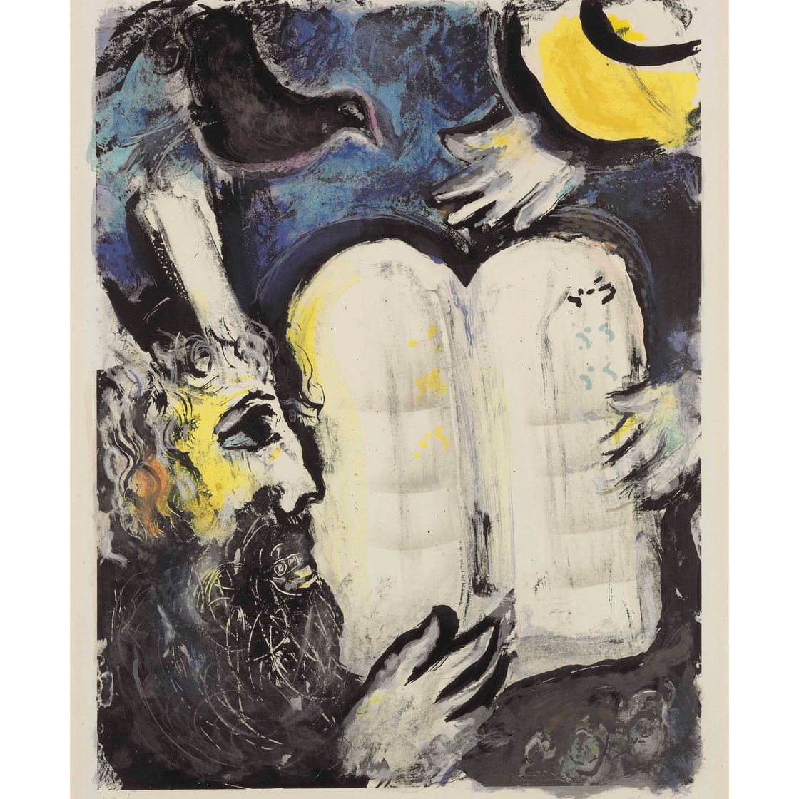 Marc Chagall — Моисей и столики Любви