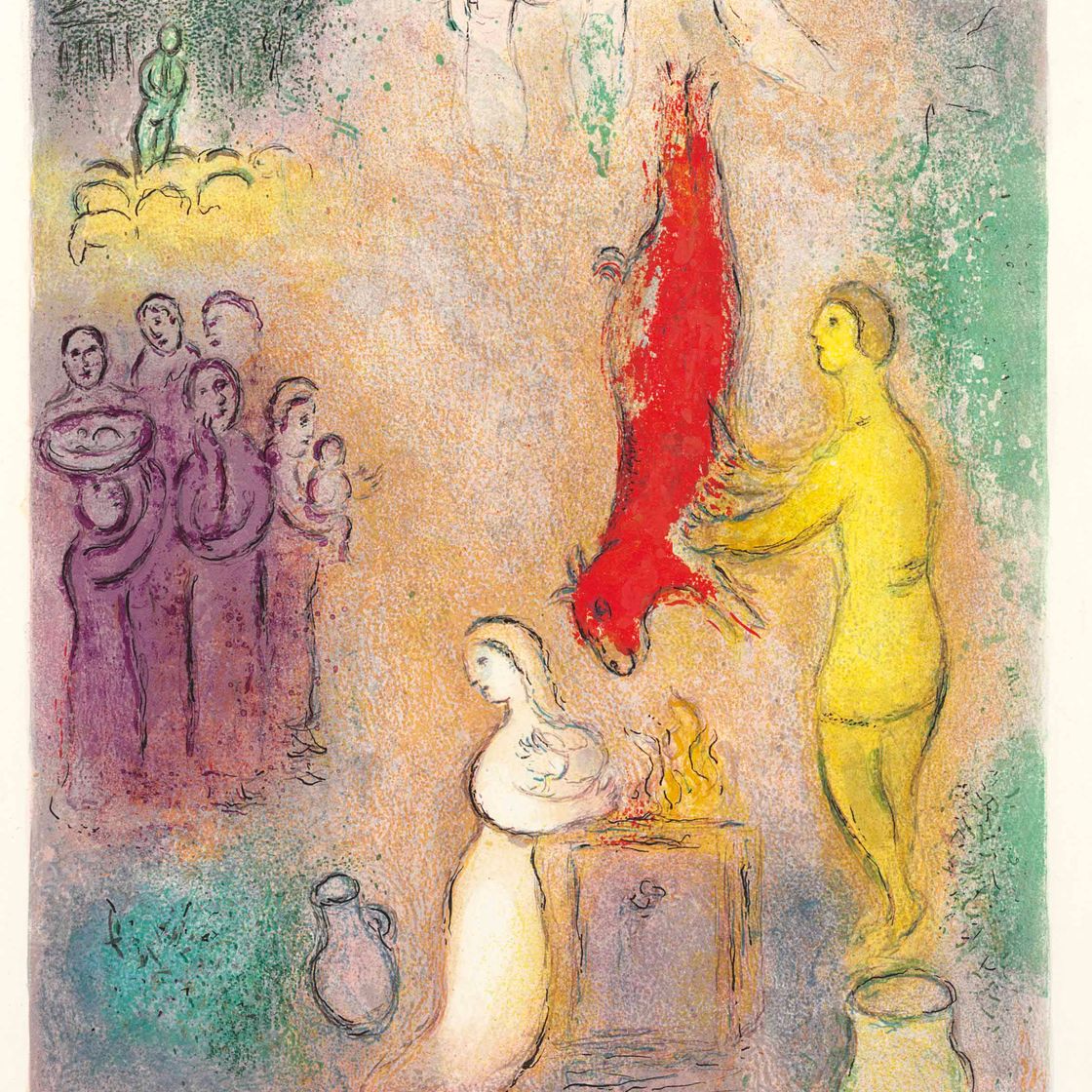 Marc Chagall — Жертвоприношения нимфам из "Дафниса и Хлои"