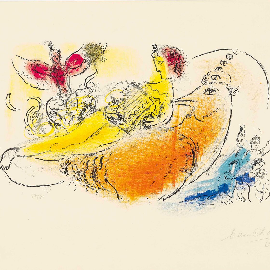 Marc Chagall — Аккордеонист (M. 204)