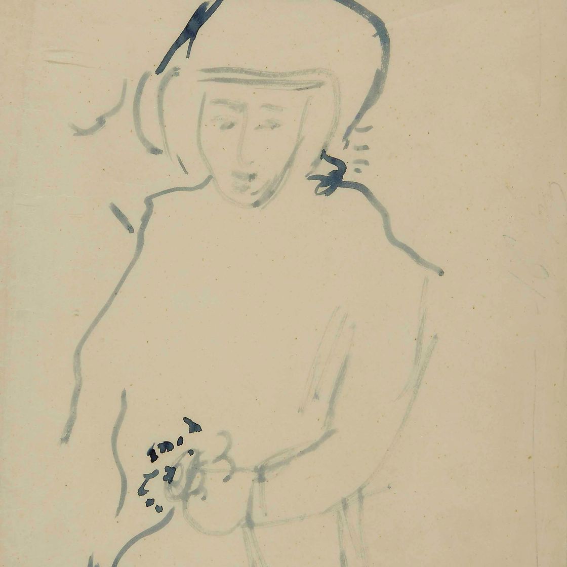 Marc Chagall — Женский портрет (Белла)