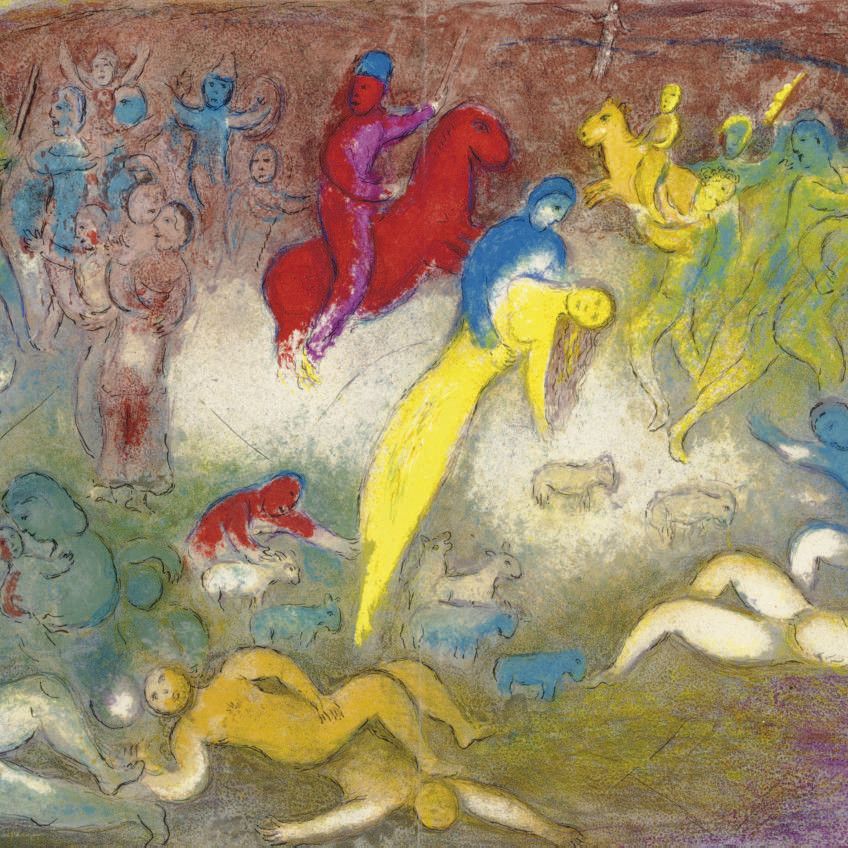 Marc Chagall — "Возрождение Хлои" из "Дафниса и Хлои" (м. 327; см. С. книги 46)