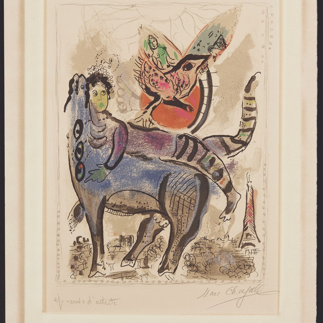 Marc Chagall — Голубая ночь, изображение 2