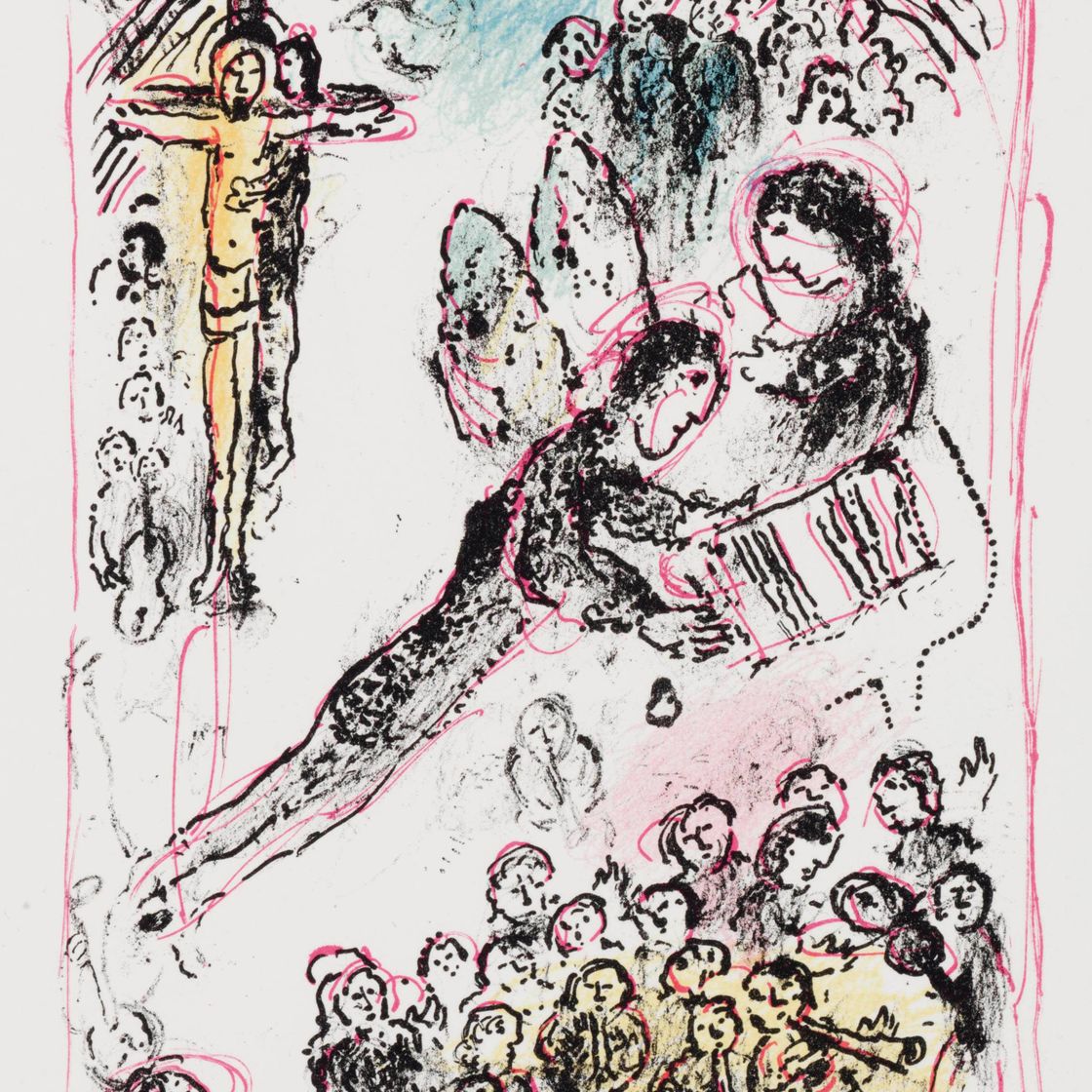 Marc Chagall — Камиль Бурникель, "Волшебная страна и король", Фернан Мурло, Париж, 1972 (М. 668-677; С. 88)