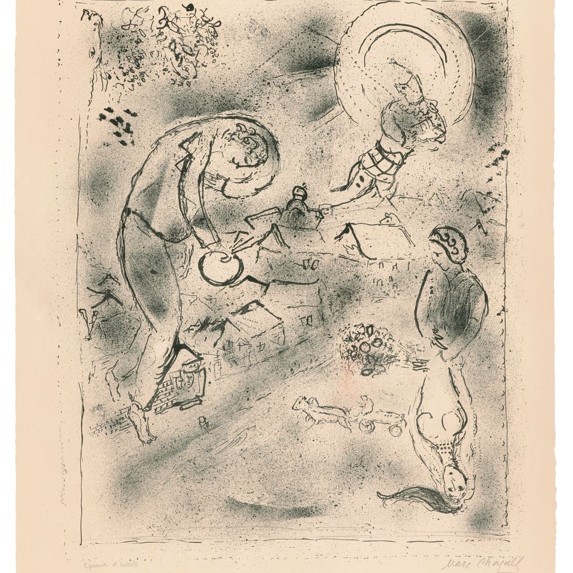 Marc Chagall — Les toits (Крыши)