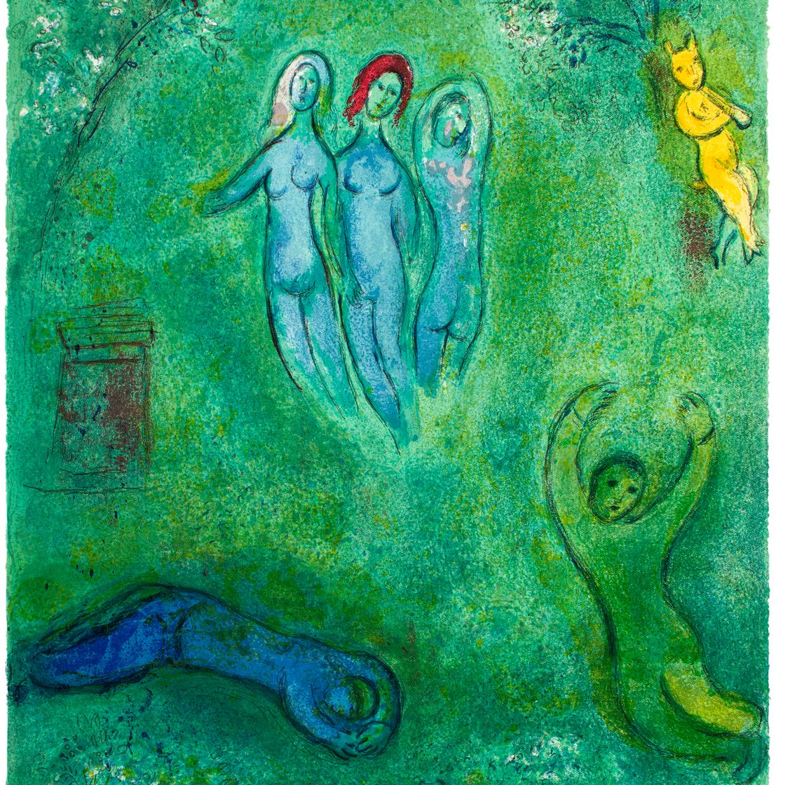 Marc Chagall — Песня о Дафнисе и нимфах из "Дафниса и Хлои"