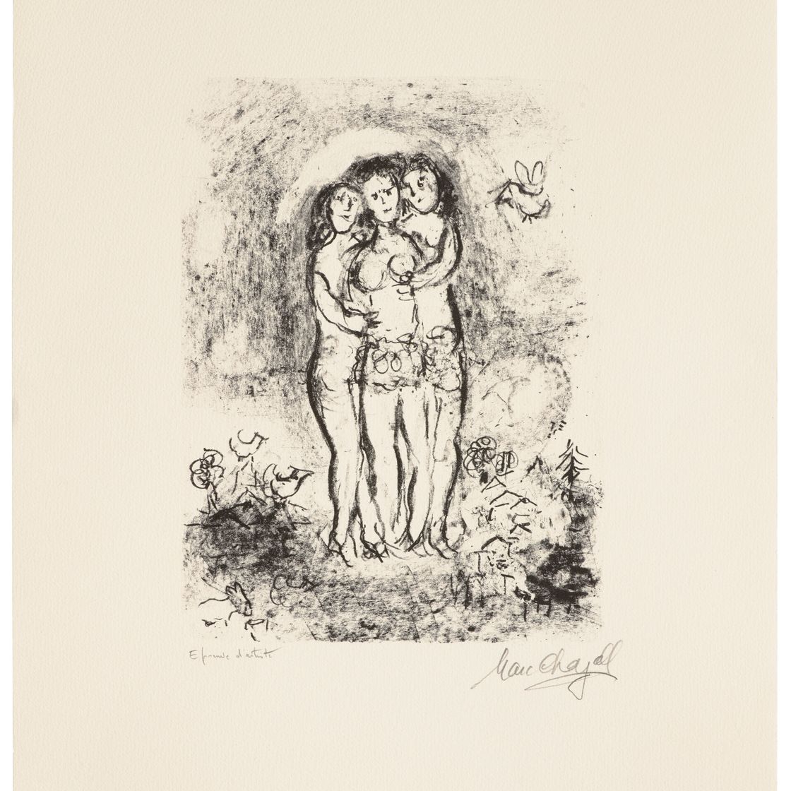 Marc Chagall — Les trois nus (Три обнаженные натуры)