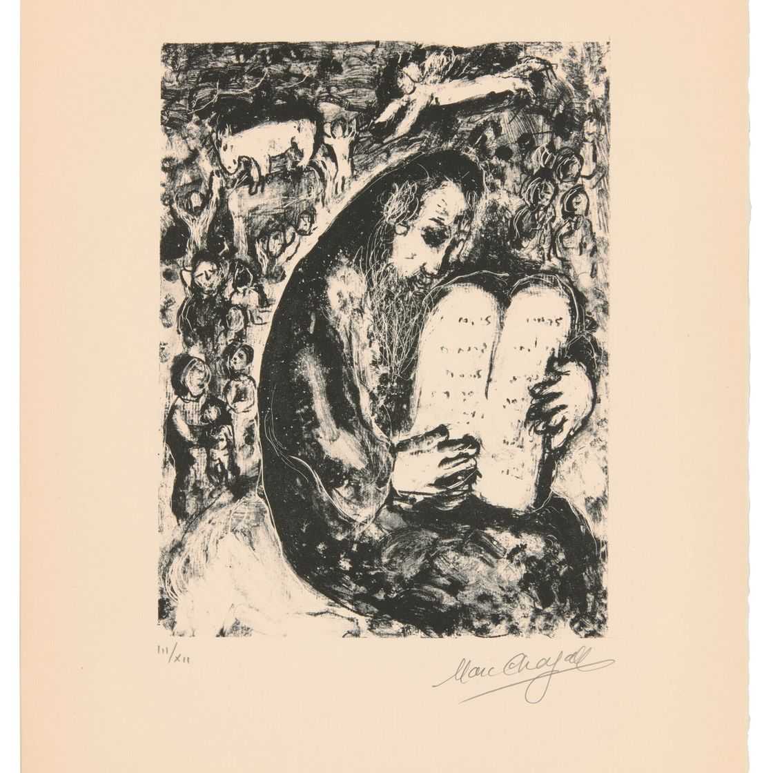 Marc Chagall — Моисей и сердце Неба