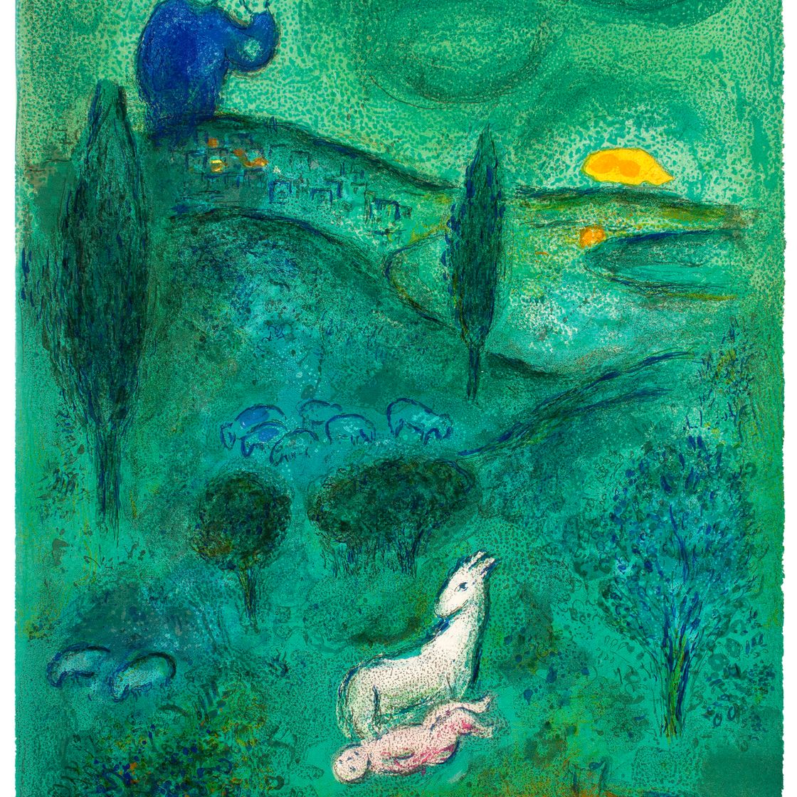 Marc Chagall — Рассказ о Дафнисе с Ламоном из "Дафниса и Хлои"