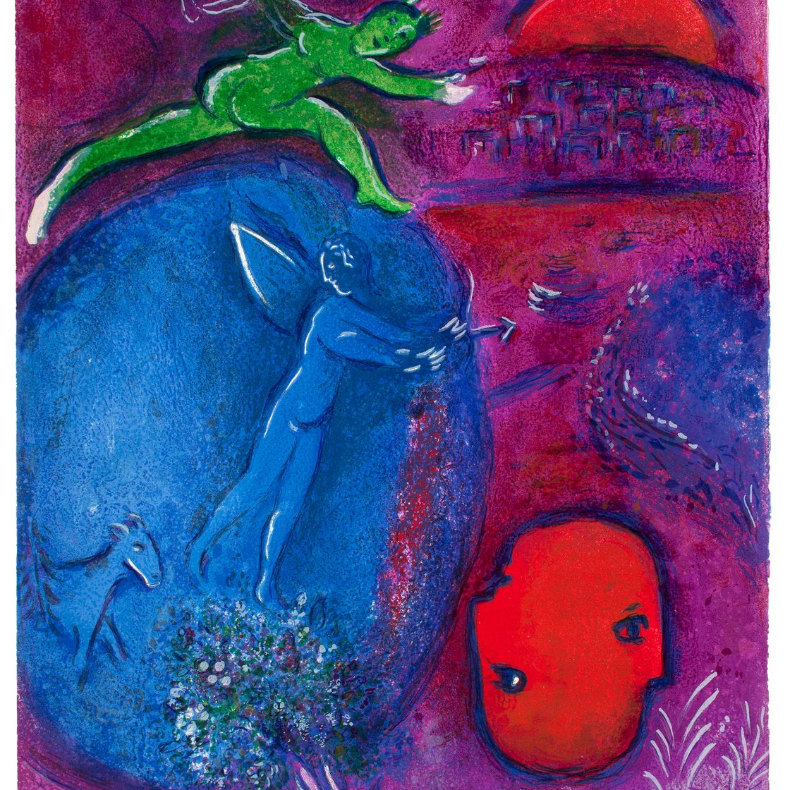 Marc Chagall — Сын Ламона и Дриаса, из "Дафниса и Хлои"