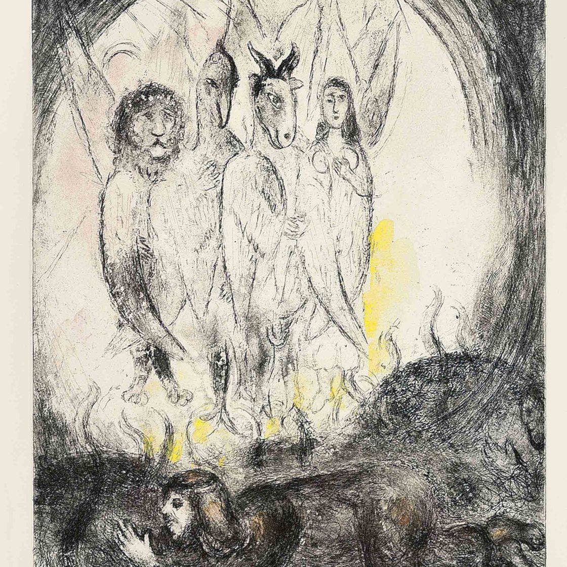 Marc Chagall — Мертвые Сауля, из Библии (30 книг Крамера)