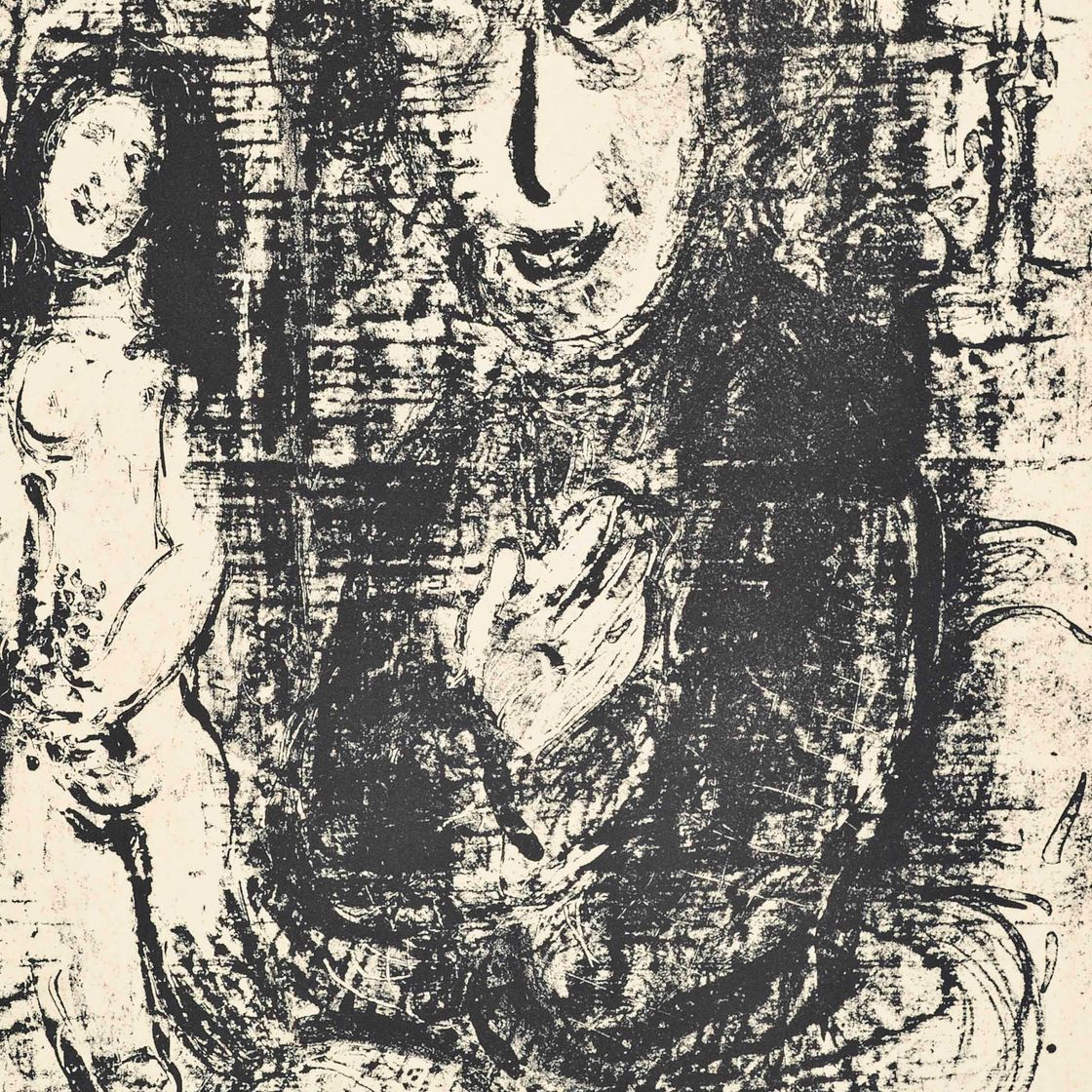 Marc Chagall — Художник и натурщица (Mourlot 403)