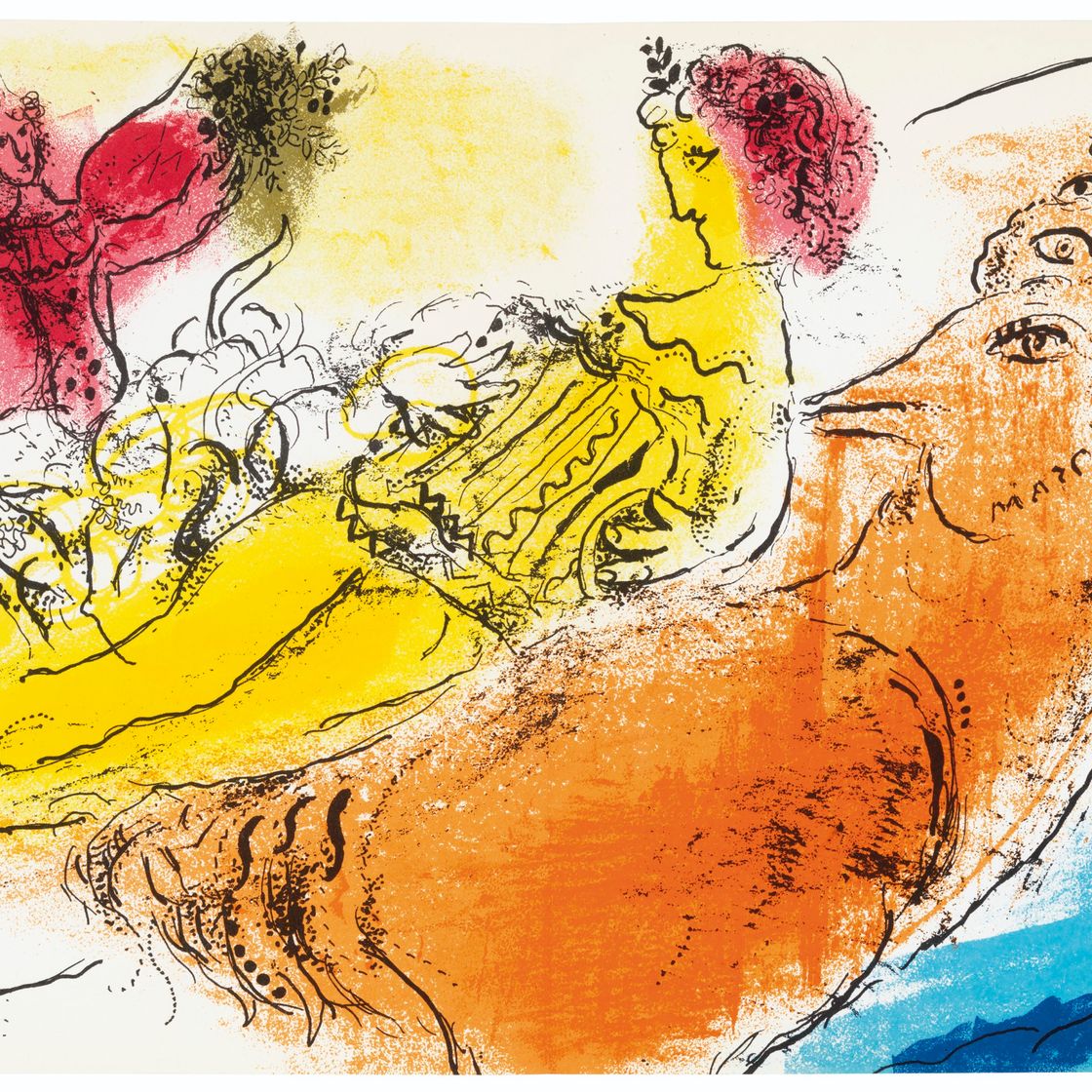 Marc Chagall — Жак Лассень, Шагал, главный редактор, 1957, изображение 4
