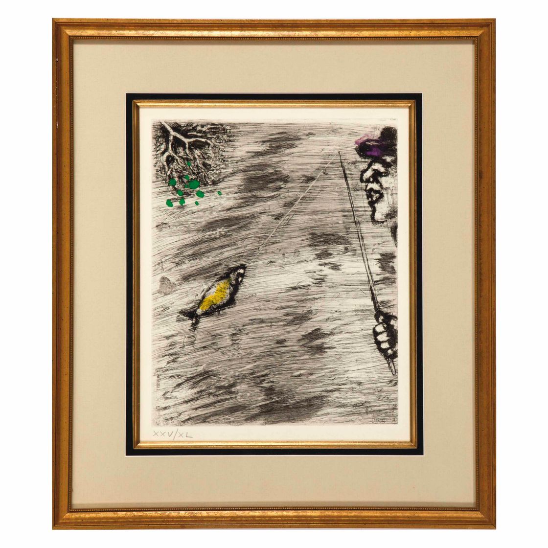 Marc Chagall — "Басни Лафонтена" : одна пластинка (смотрите книги Крамера 22)