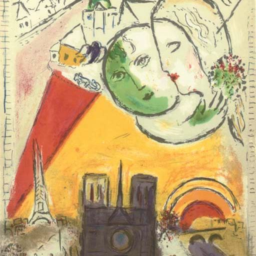 Marc Chagall — Роман Марселя Арланда - Лионелло Вентури "Загадка мира", Париж, 1954 (Мурло, 98; ср. книги Крамера, 24)