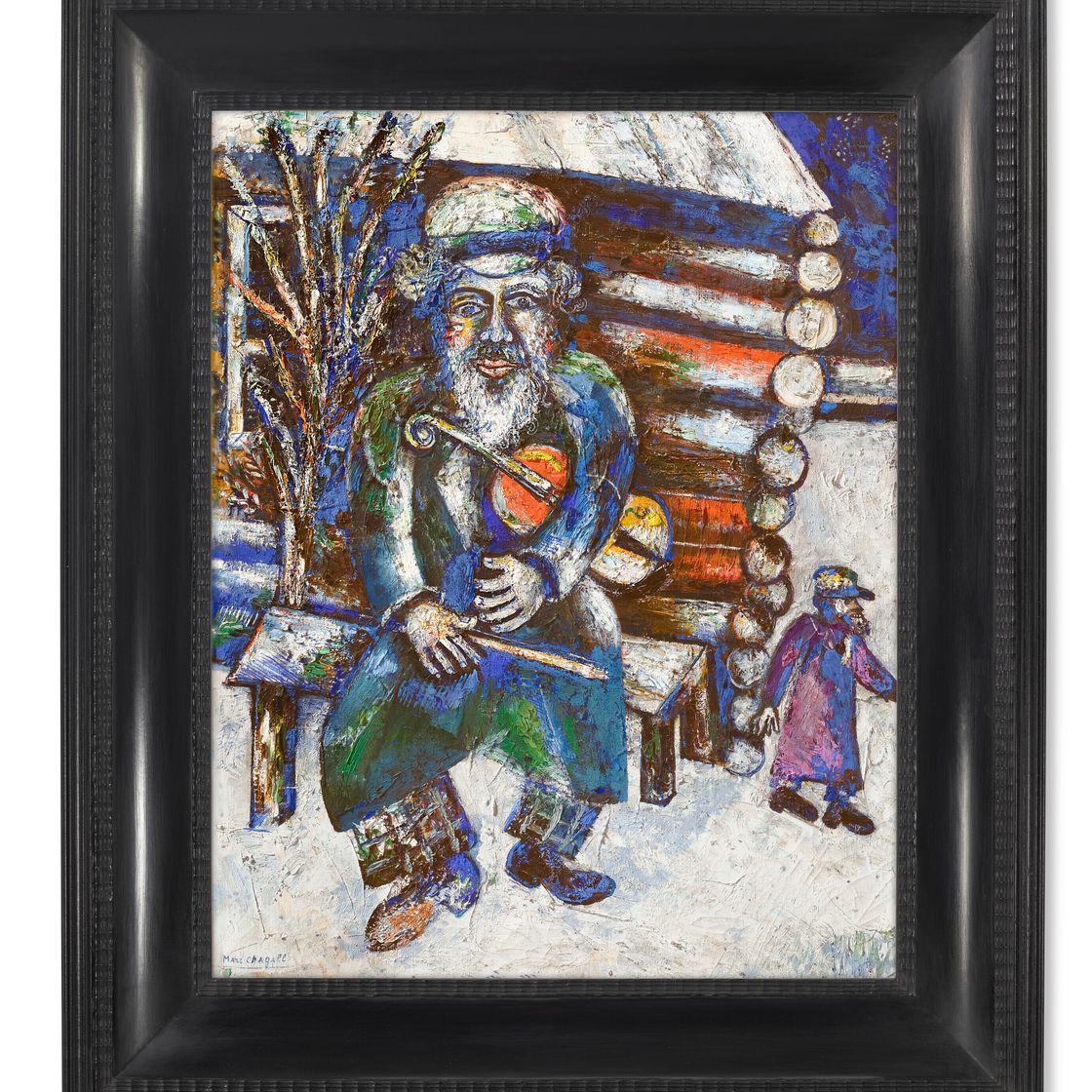 Marc Chagall — Виолончелистка или виолончелистка в банке, изображение 2