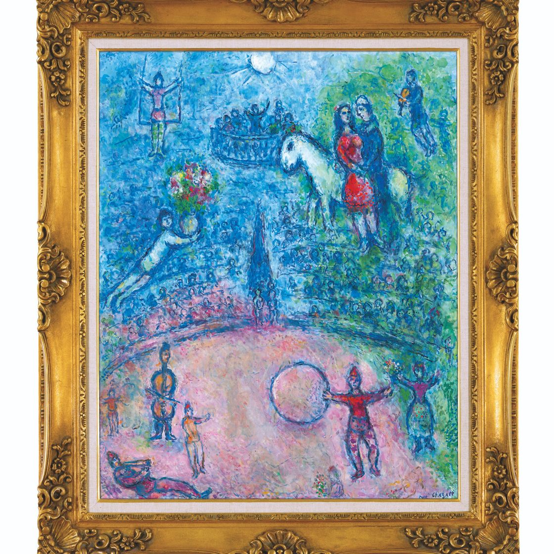 Marc Chagall — Пара в цирке, изображение 2
