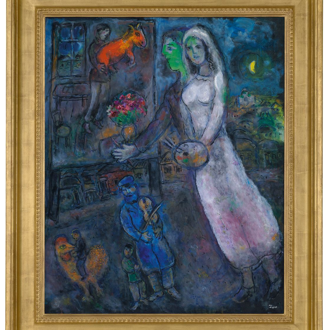 Marc Chagall — История любви, Марии и сына, пары и виолончелиста, изображение 2