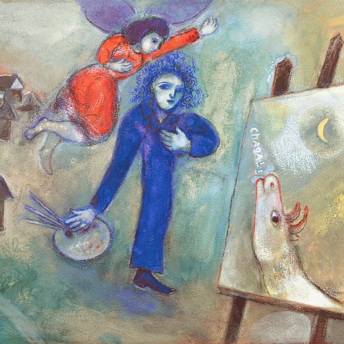 Marc Chagall — Автопортрет, изображение 1
