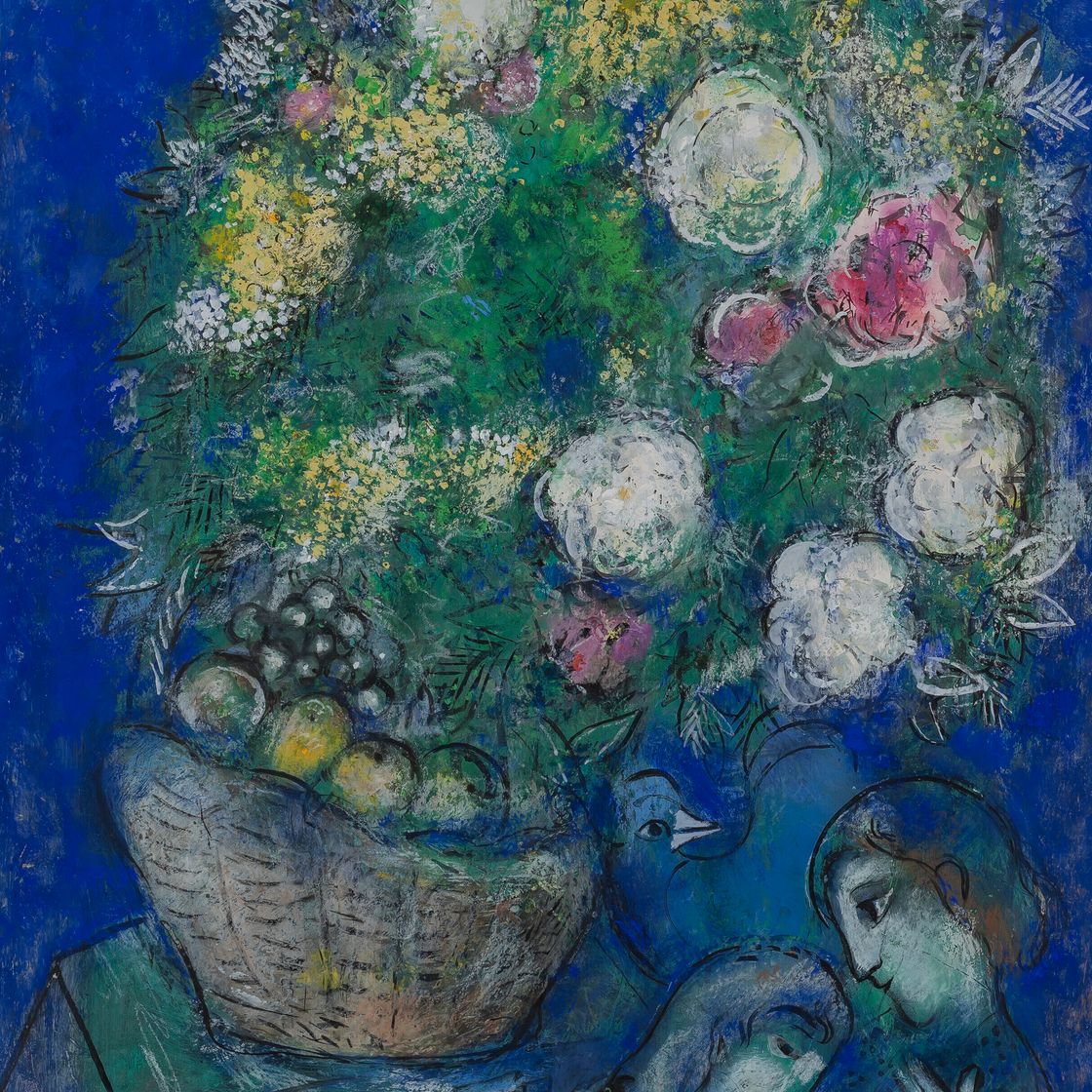 Marc Chagall — Любовь к букету цветов, Любовь к цветам, изображение 1