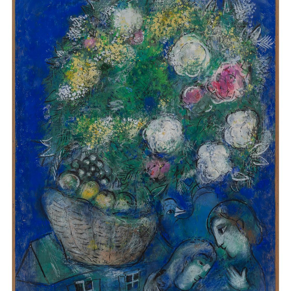 Marc Chagall — Любовь к букету цветов, Любовь к цветам, изображение 2