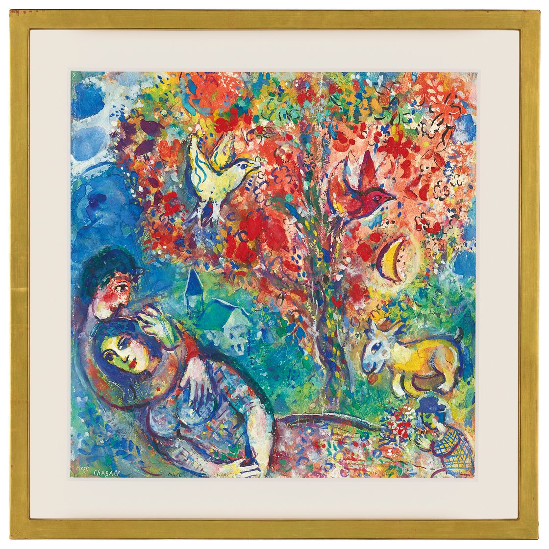 Marc Chagall — Пара, которая любит друг друга, изображение 2