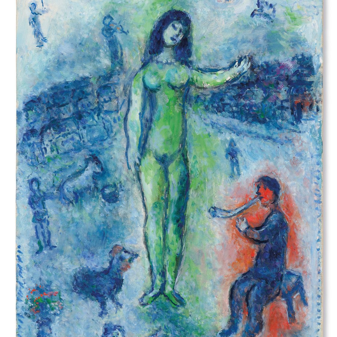 Marc Chagall — Празднование нового года, изображение 2