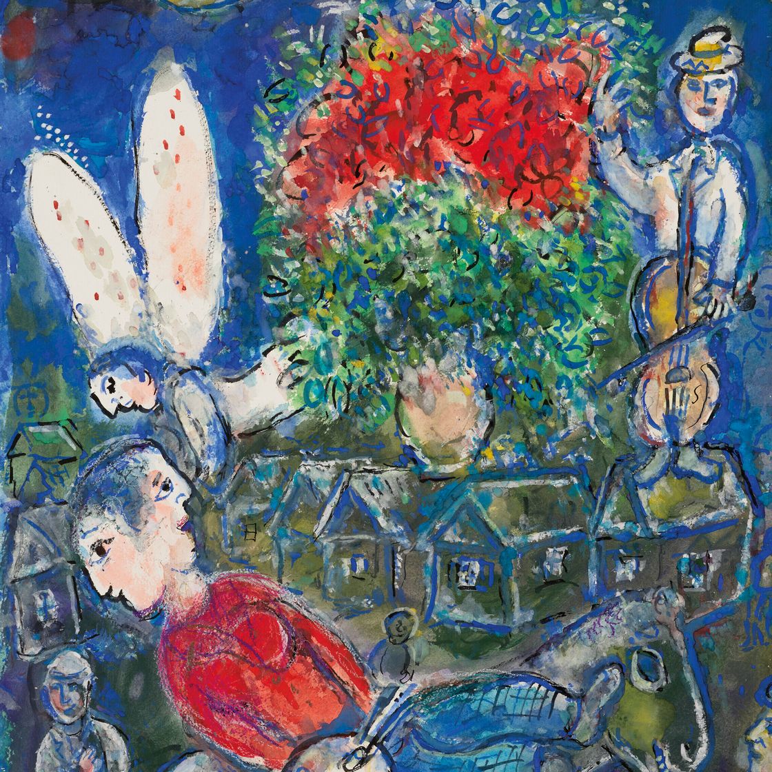 Marc Chagall — Видение мира с двойным ликом, изображение 1