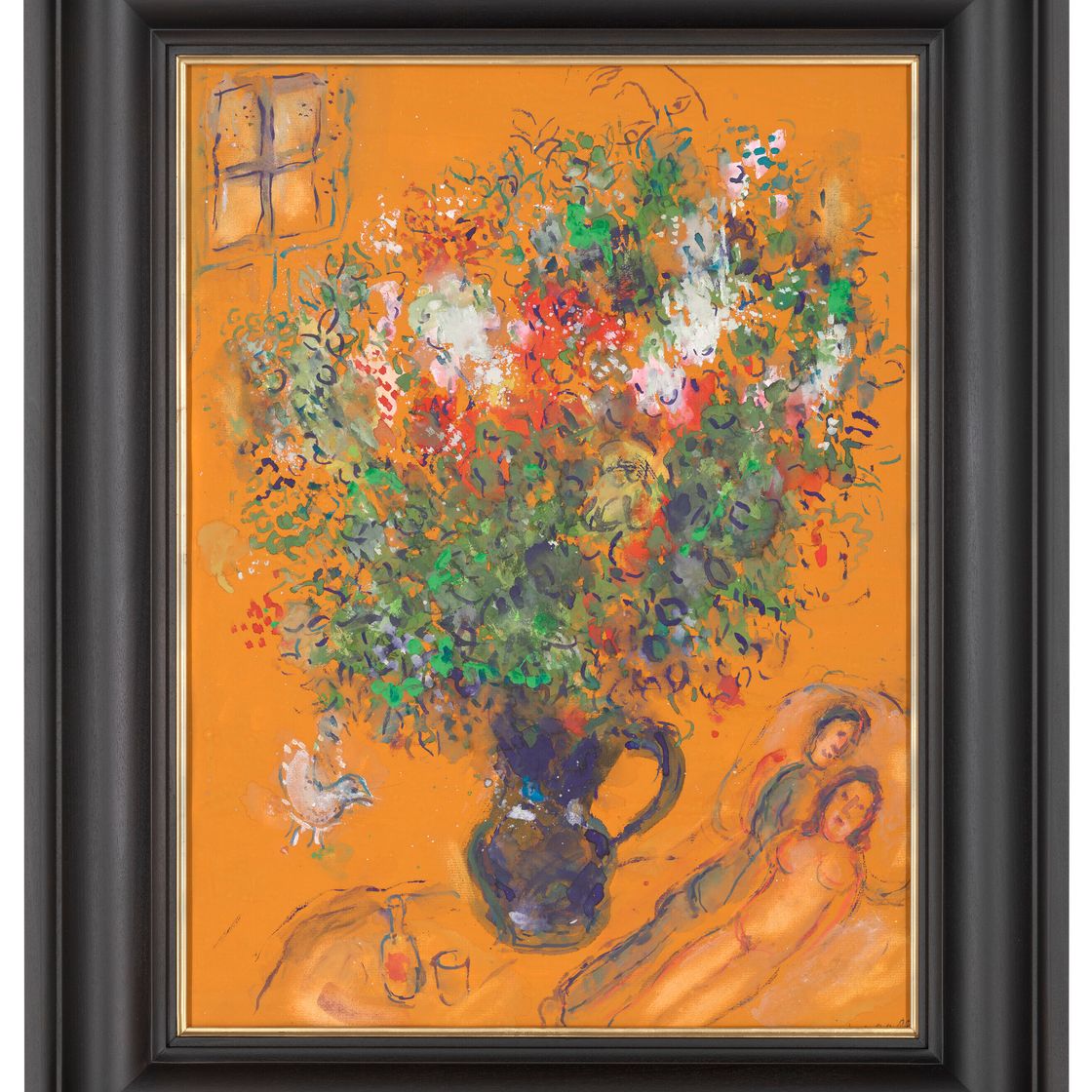 Marc Chagall — Великолепный букет в нежном обрамлении, изображение 4