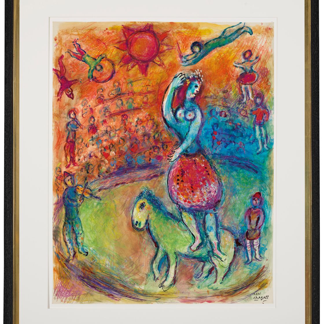 Marc Chagall — Экюи на вершине холма в цирке, изображение 2