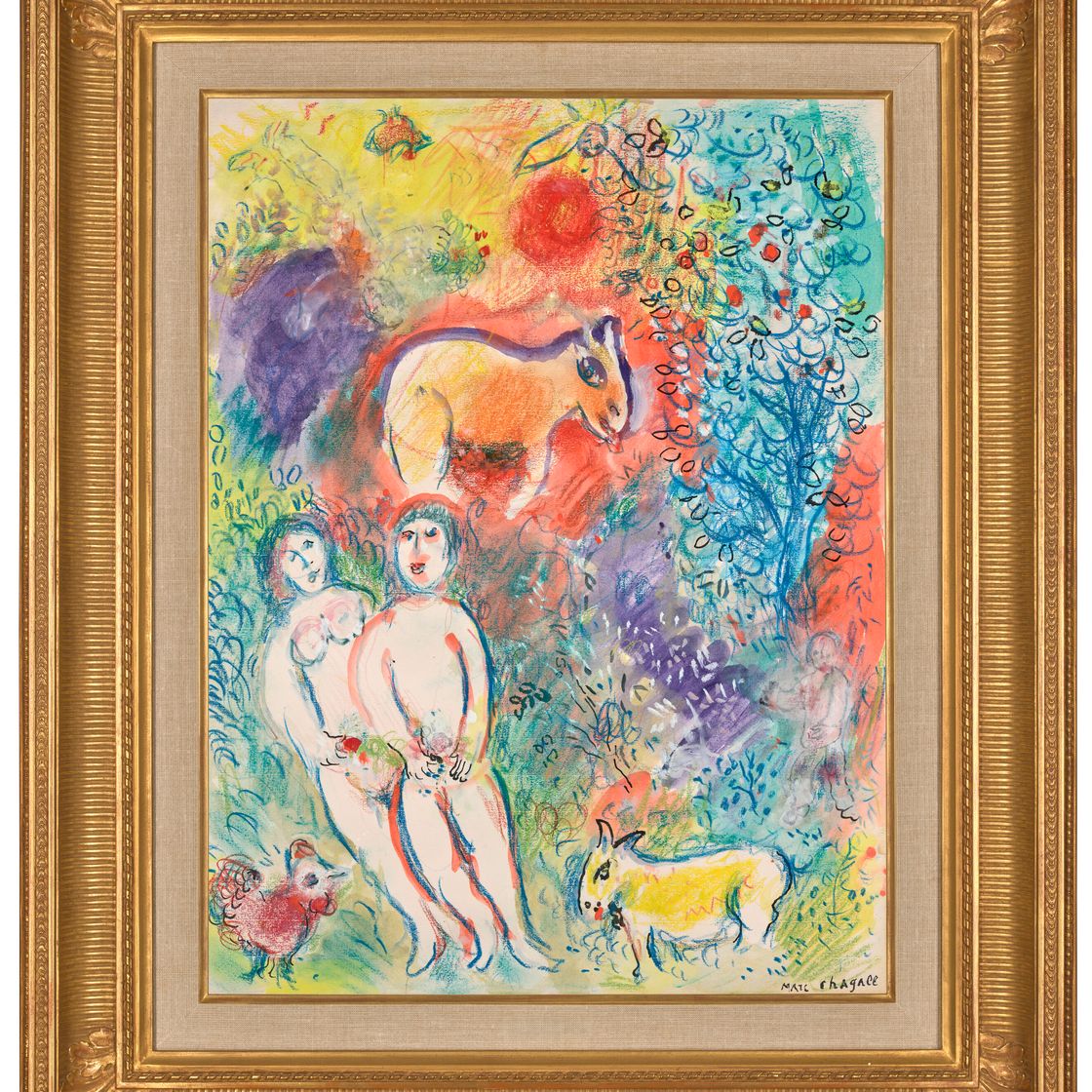Marc Chagall — Супружеская пара и роскошное сочетание, изображение 2