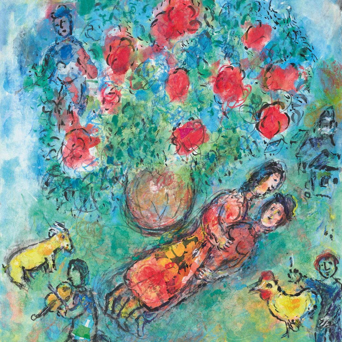 Marc Chagall — Букет румян, изображение 1