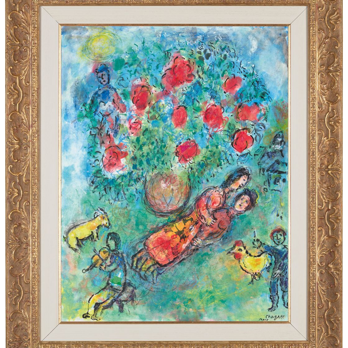 Marc Chagall — Букет румян, изображение 2