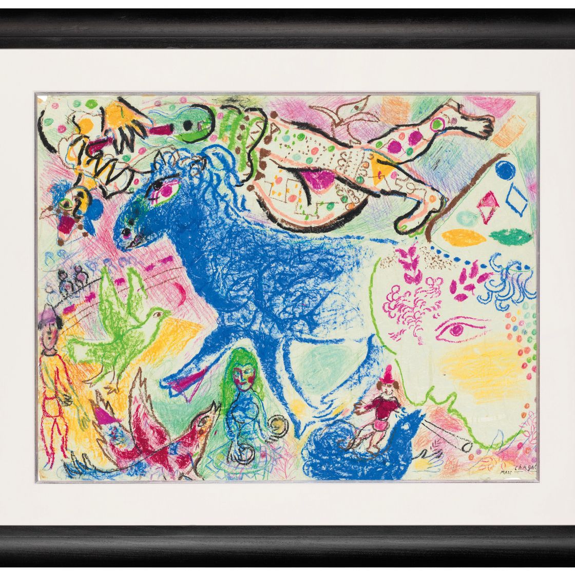 Marc Chagall — Клоун и голубой рыцарь, изображение 2