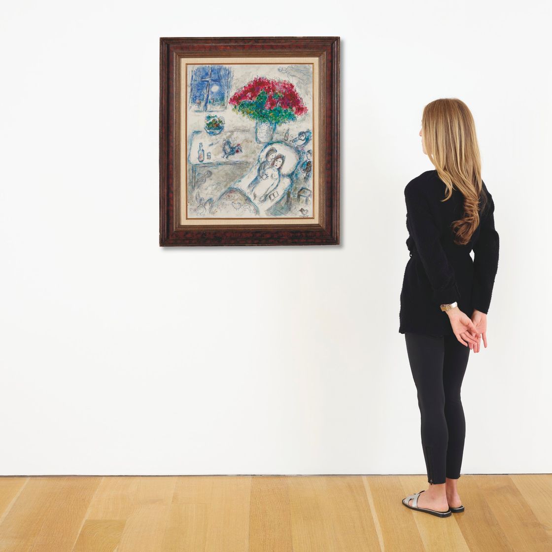 Marc Chagall — Пара с букетом, изображение 5