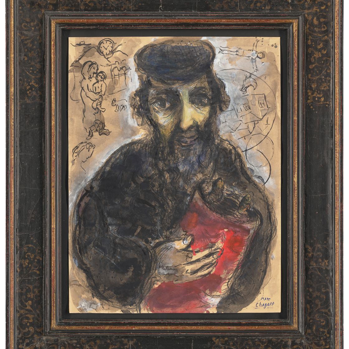 Marc Chagall — Раввин а-ля Тора, изображение 2