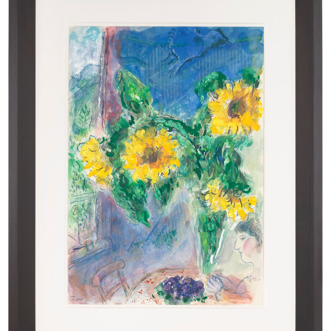 Marc Chagall — Букет турнезольс а Сильс, изображение 3
