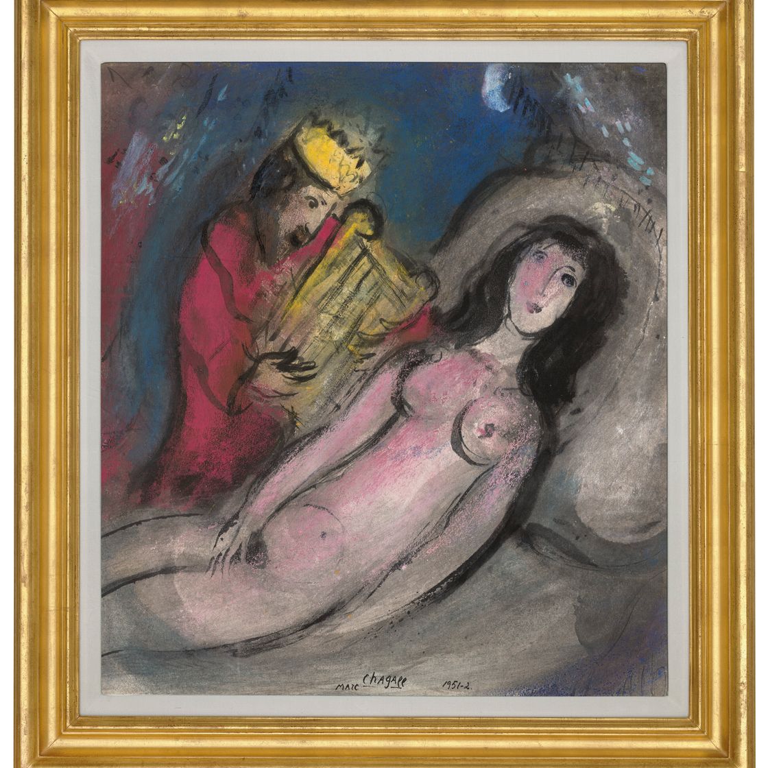 Marc Chagall — Давид и Вифсавия, изображение 2