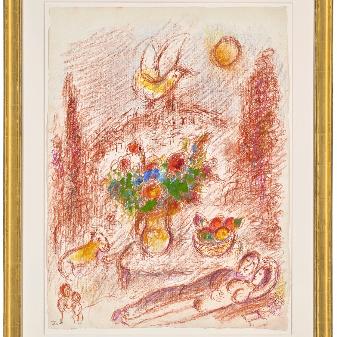 Marc Chagall — Любовь на Кипре к Сен-Полю, изображение 2