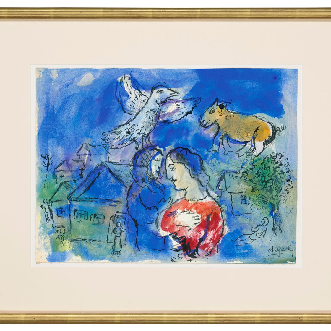 Marc Chagall — Автострада в деревне, изображение 2