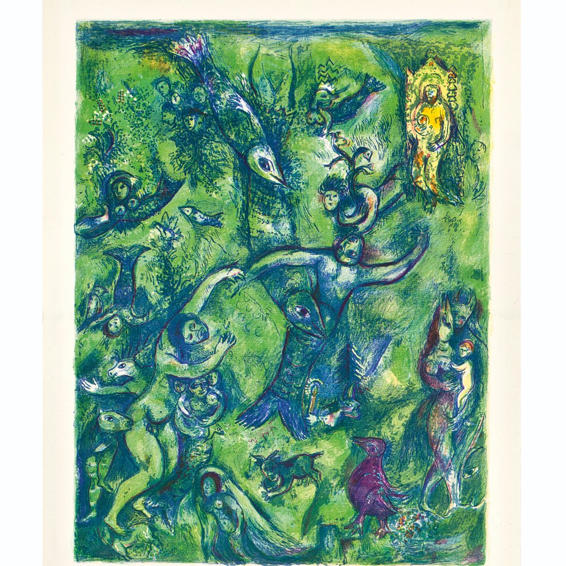 Marc Chagall — Четыре сказки из "Тысячи и одной ночи", издательство "Пантеон Букс", Нью-Йорк, 1948, изображение 11